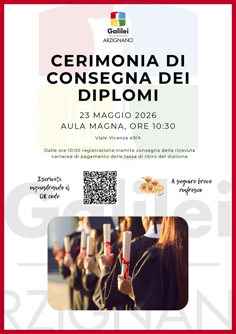 Cerimonia di consegna dei diplomi
