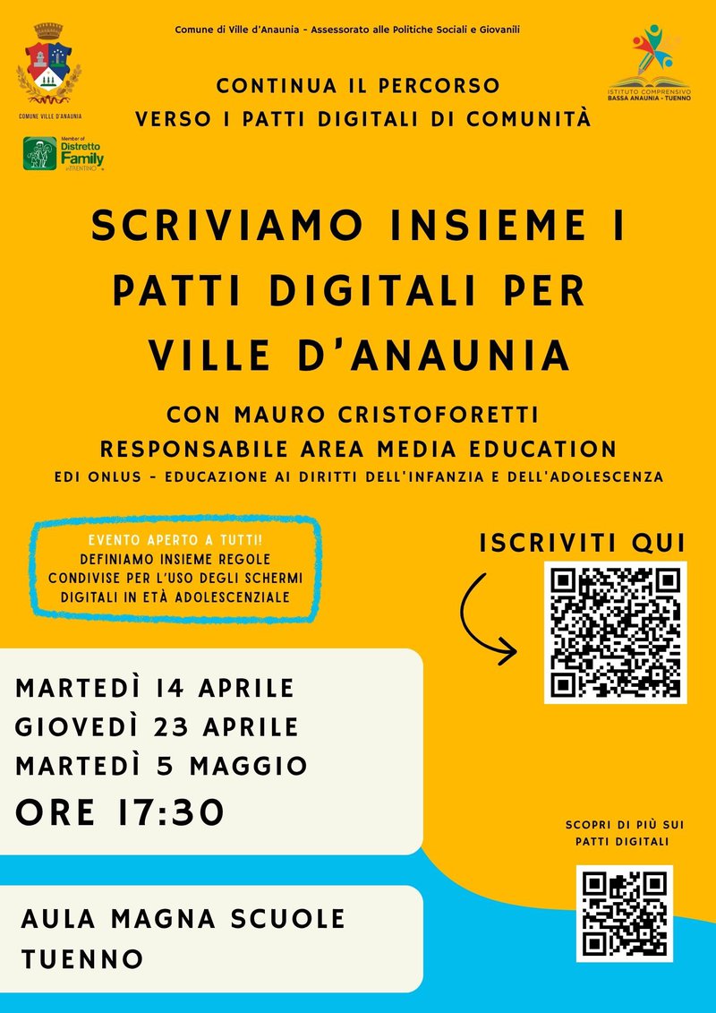 Locandine eventi Ville d'Anaunia