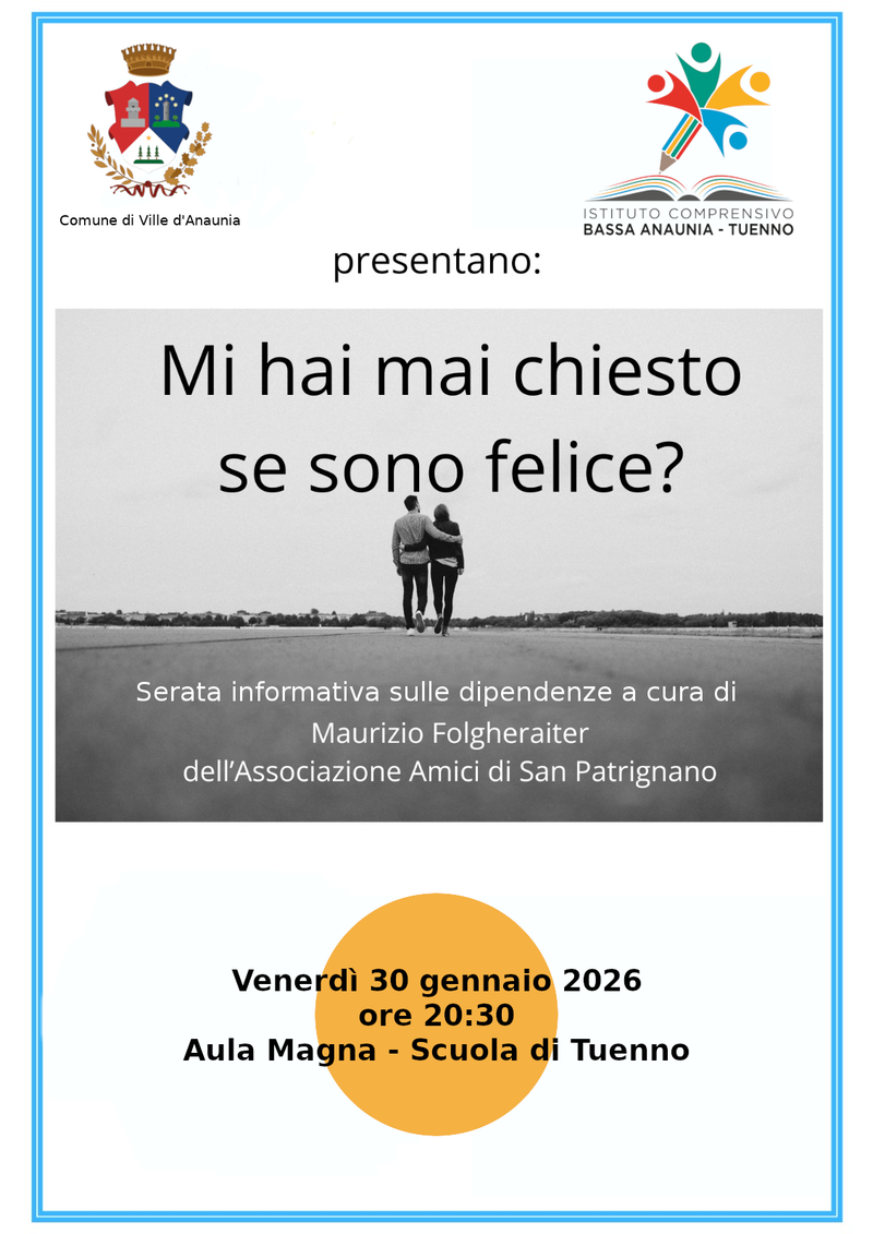 serata san patrignano tuenno 2026