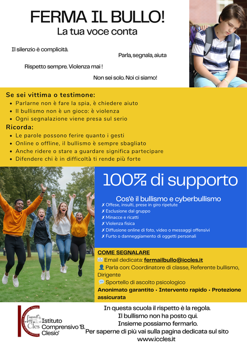 Volantino - Insieme contro il bullismo