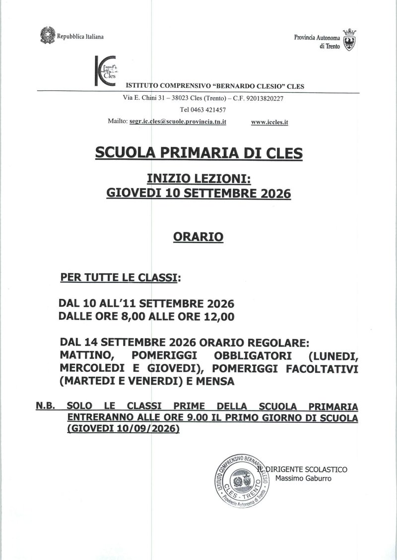 Scuola primaria di Cles