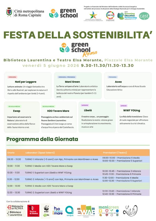 5 GIUGNO 2026 - GREEN SCHOOL